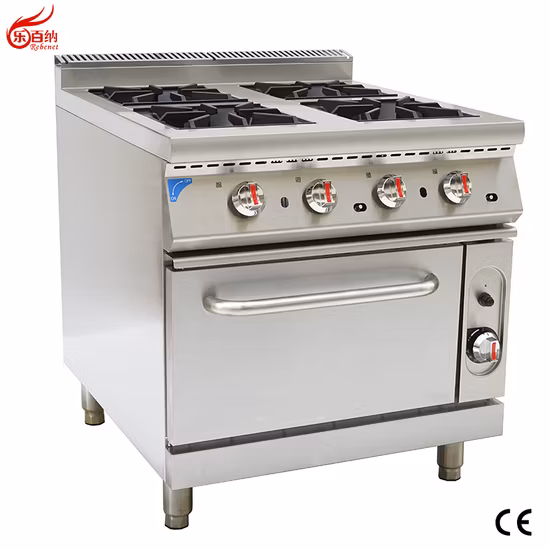 Commercial Professional Kitchen Equipment Stainless Steel Gas Stove Chinese Cooking Range with Blower