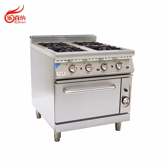 Commercial Professional Kitchen Equipment Stainless Steel Gas Stove Chinese Cooking Range with Blower